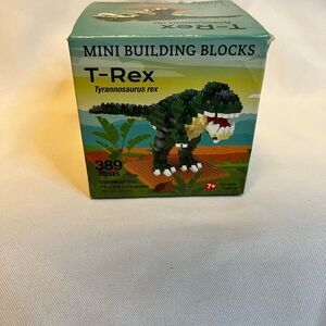 Source Unknown T-Rex Mini Building Blocks - Green and Brown